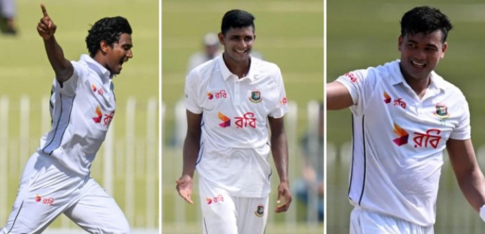 পাকিস্তানের মাটিতে হাসান-রানা-তাসকিনের ইতিহাস সৃষ্টি