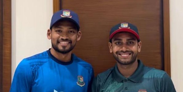মিরাজকে এখনও নিজের অধিনায়ক মনে করেন নাজমুল হোসেন শান্ত

