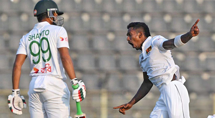 থমকে গেলো টেস্ট!৩ উইকেট হারিয়ে বিপাকে বাংলাদেশ