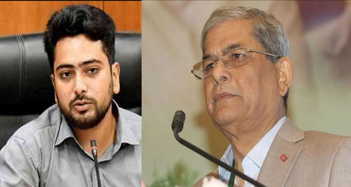 মির্জা ফখরুলের বক্তব্যের জবাবে ফেসবুকে কড়া জবাব দিলেন নাহিদ ইসলাম