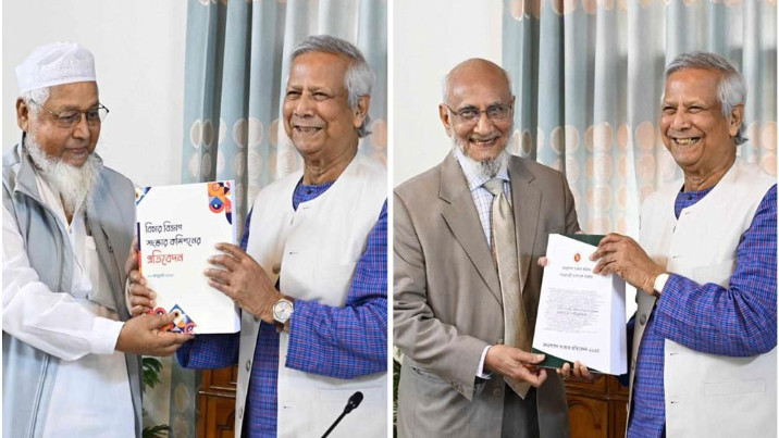 প্রধান উপদেষ্টার কাছে দুই কমিশনের প্রতিবেদন হস্তান্তর