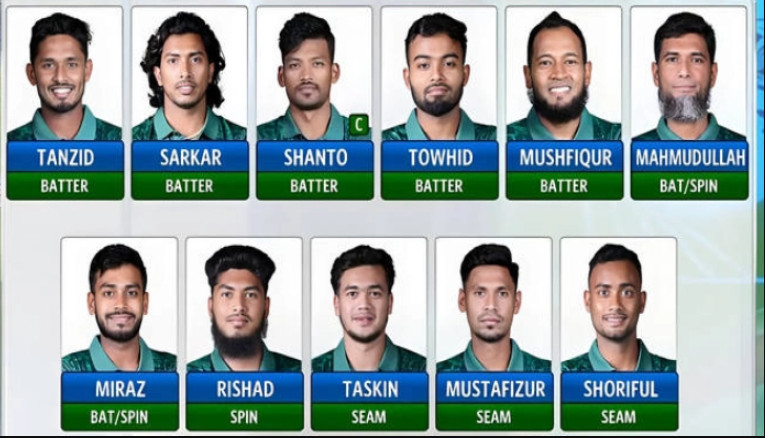 ১৫ সদস্যের চ্যাম্পিয়ন্স ট্রফির স্কোয়াড ঘোষণা করলো বিসিবি