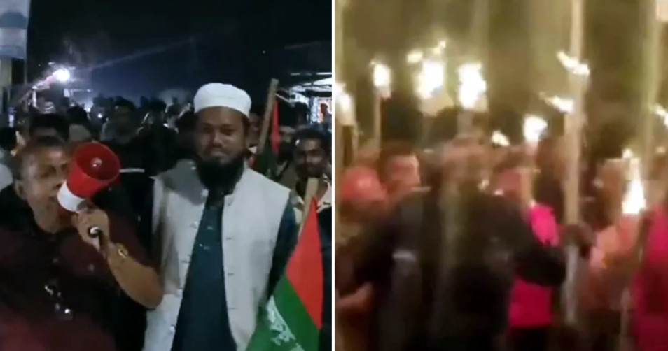 উত্তপ্ত পরিস্থিতি: আওয়ামী লীগের মশাল মিছিল