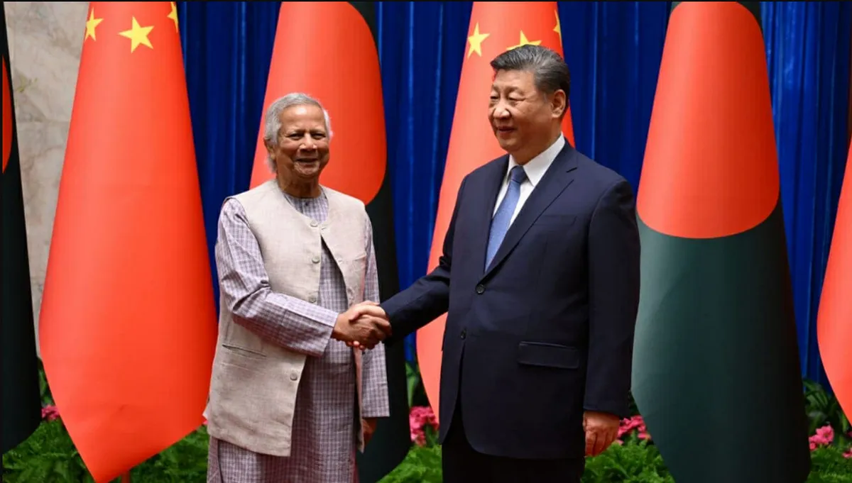শি জিনপিংয়ের সঙ্গে ড. ইউনূসের বৈঠক শুরু