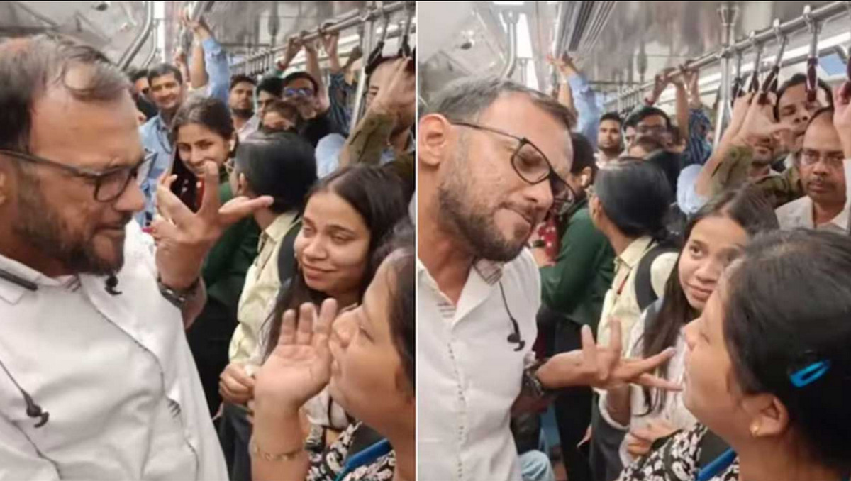 মেট্রোরেলে ঘটে গেলো অদ্ভুত কান্ড, ভাইরাল ভিডিও