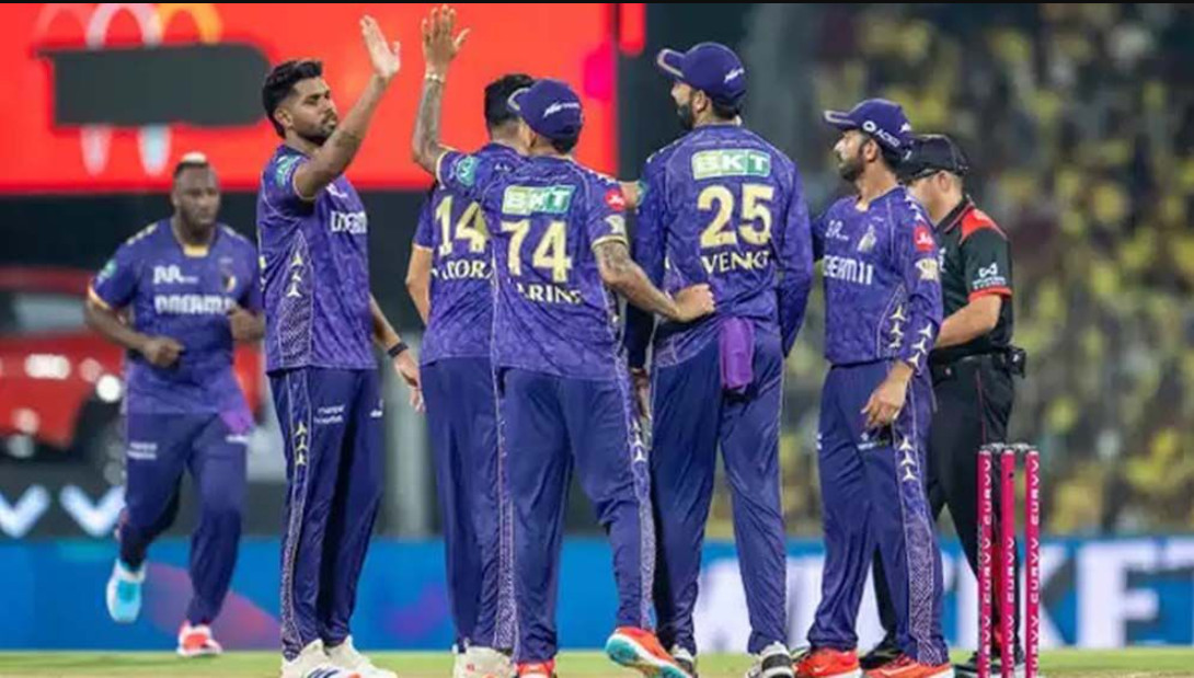 চেন্নাইকে হারিয়ে পয়েন্ট টেবিল পাল্টে দিলো কেকেআর
