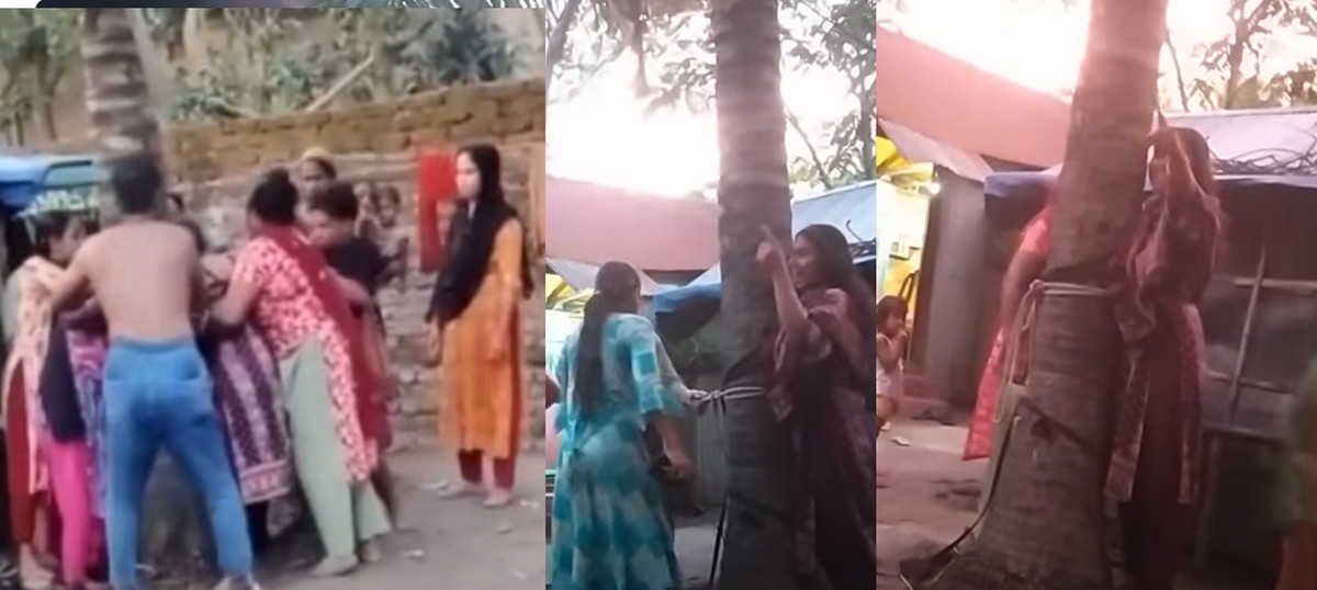 প্রবাসীর স্ত্রীকে গাছের সঙ্গে বেঁধে নির্মম নির্যাতন, ভিডিও ভাইরাল, এলাকা জুড়ে তোলপাড়