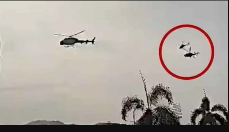 মাঝ আকাশে দুই হেলিকপ্টারের সংঘর্ষ, নিহত ৫