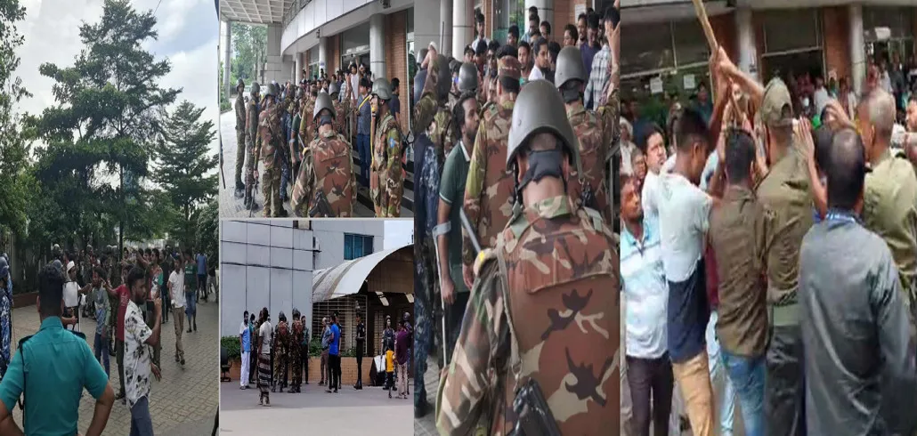 থমথমে পরিস্থিতি : ৪ ঘণ্টা যাবৎ সেবা বন্ধ, ভয়ে হাসপাতাল ছেড়েছেন চিকিৎসক-নার্স