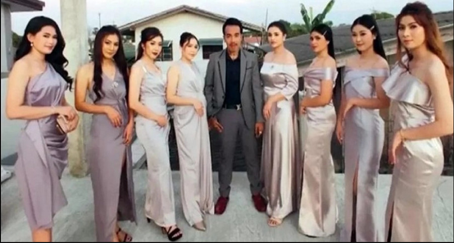 একসঙ্গে ৮ স্ত্রী নিয়ে একই ছাদের নিচে সুখের সংসার