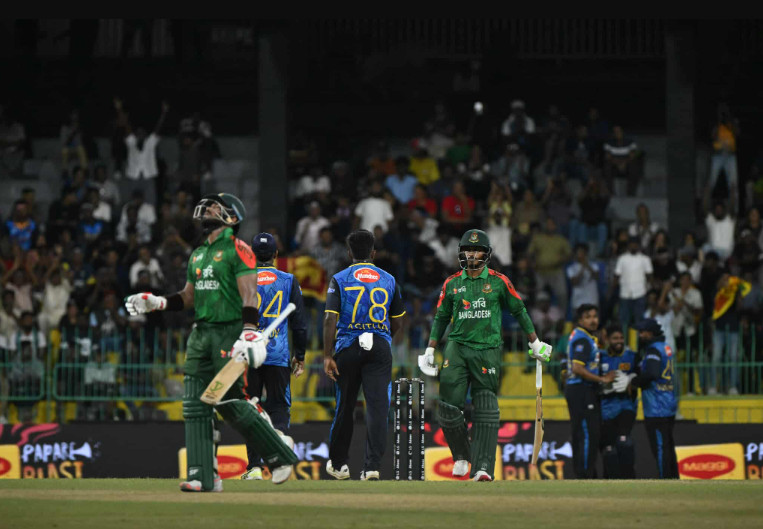 বাংলাদেশ বনাম শ্রীলঙ্কা: ৩ ওভারে ৬ উইকেট, নাটকীয় ভাবে শেষ হলো ম্যাচ