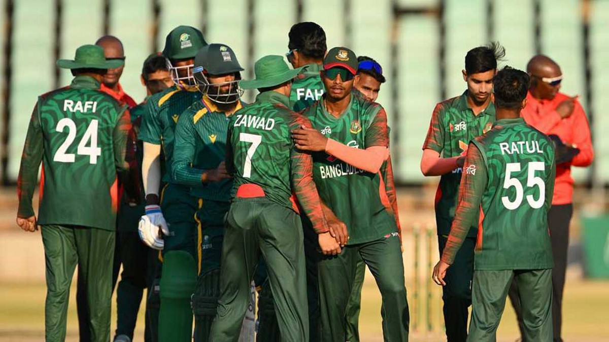 জিম্বাবুয়েকে উড়িয়ে ত্রিদেশীয় সিরিজের শীর্ষে বাংলাদেশ অনূর্ধ্ব-১৯ দল
