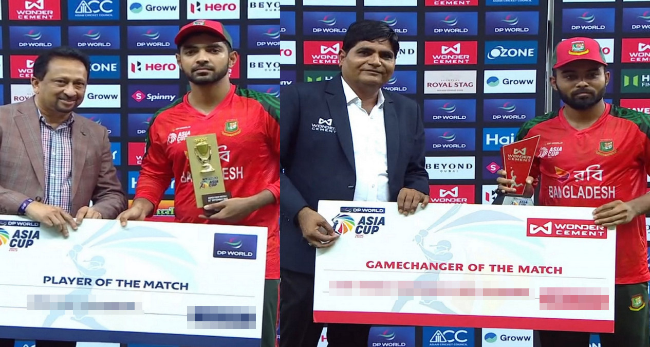 বাংলাদেশকে ম্যাচ জিতেয়ে বিশাল অংকের অর্থ পুরস্কার পেলেন হৃদয় ও সাইফ