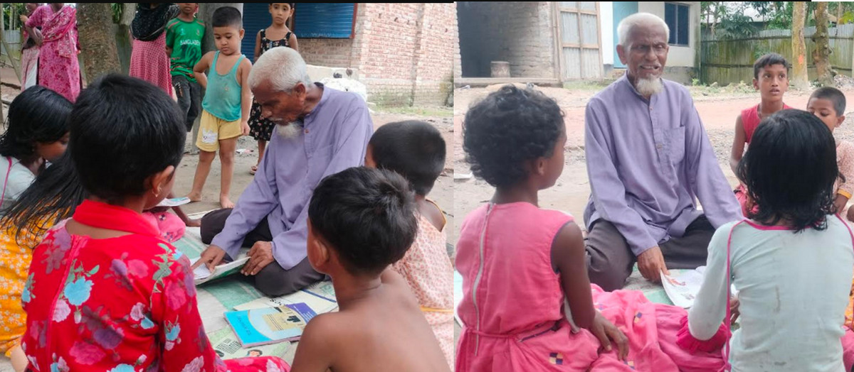 এক টাকার মাস্টার: অবহেলিত শিশুদের এক টাকার বিনিময়ে শিক্ষা দিচ্ছেন