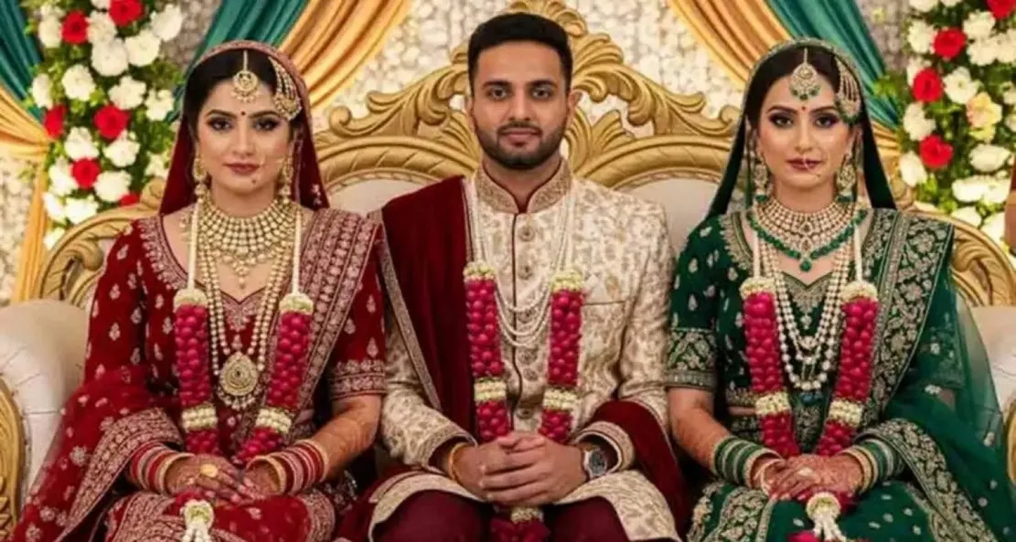 একই সঙ্গে দুই বান্ধবীকে বিয়ে! তরুণের বিয়েতে অবাক সবাই