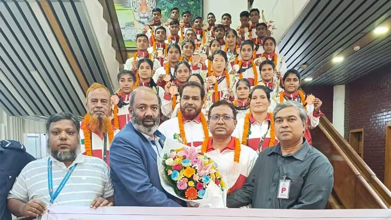 যুব গেমসে ইতিহাস গড়ে দেশে ফিরলো বাংলাদেশ