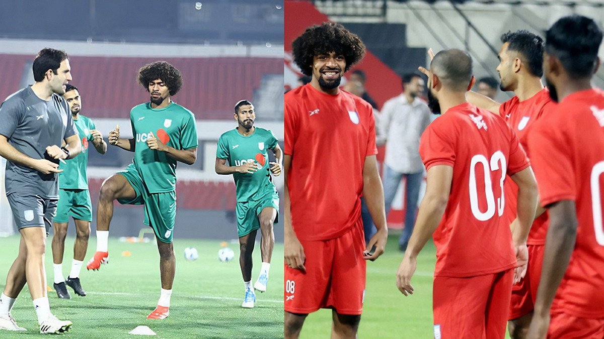 শুরু হচ্ছে বাংলাদেশ-ভারত উত্তেজনাপূর্ণ ফুটবল ম্যাচ, হামজা চৌধুরী খেলবেন কি