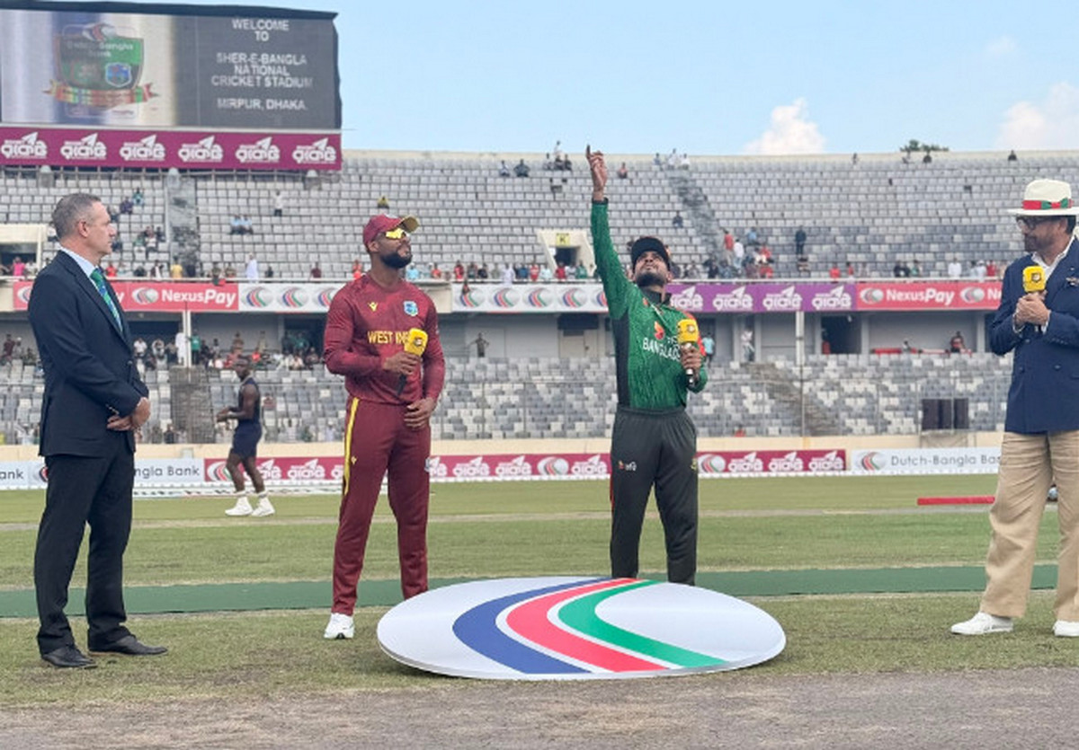বাংলাদেশ বনাম ওয়েস্ট ইন্ডিজ : শেষ হলো প্রথম টি-টোয়েন্টি ম্যাচের টস