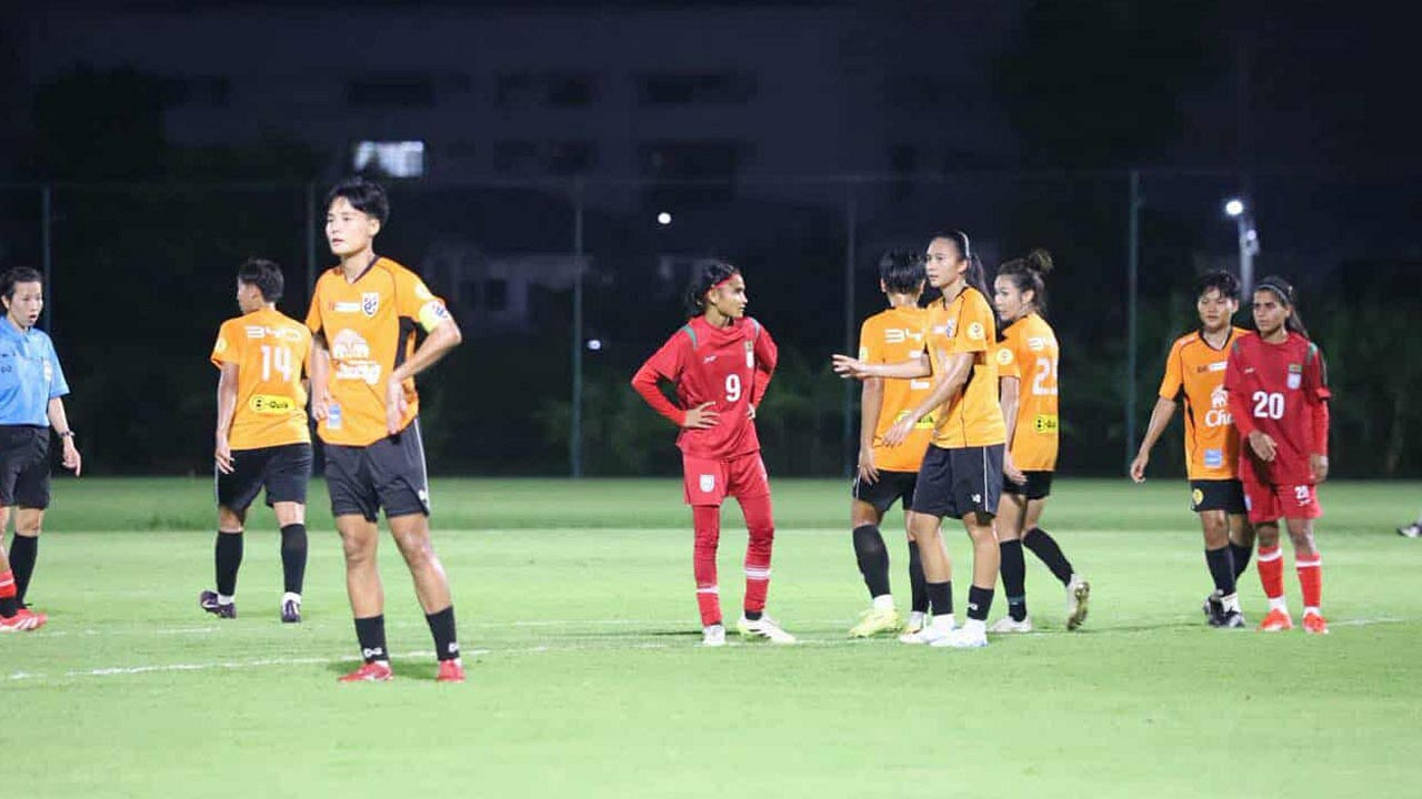 গোল বন্যায় শেষ হলো ম্যাচ শেষ হলো বাংলাদেশ বনাম থাইল্যান্ডের ম্যাচ, জানুন ফলাফল