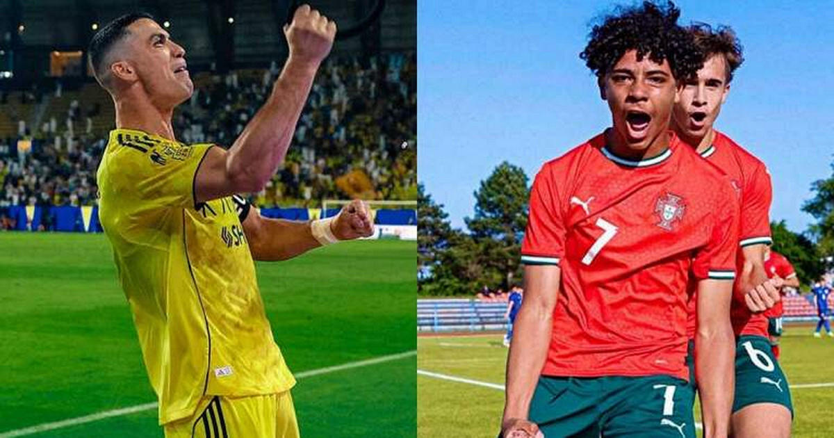 ফুটবল ইতিহাসে রেকর্ড গড়লো রোনালদো ও তার ছেলে