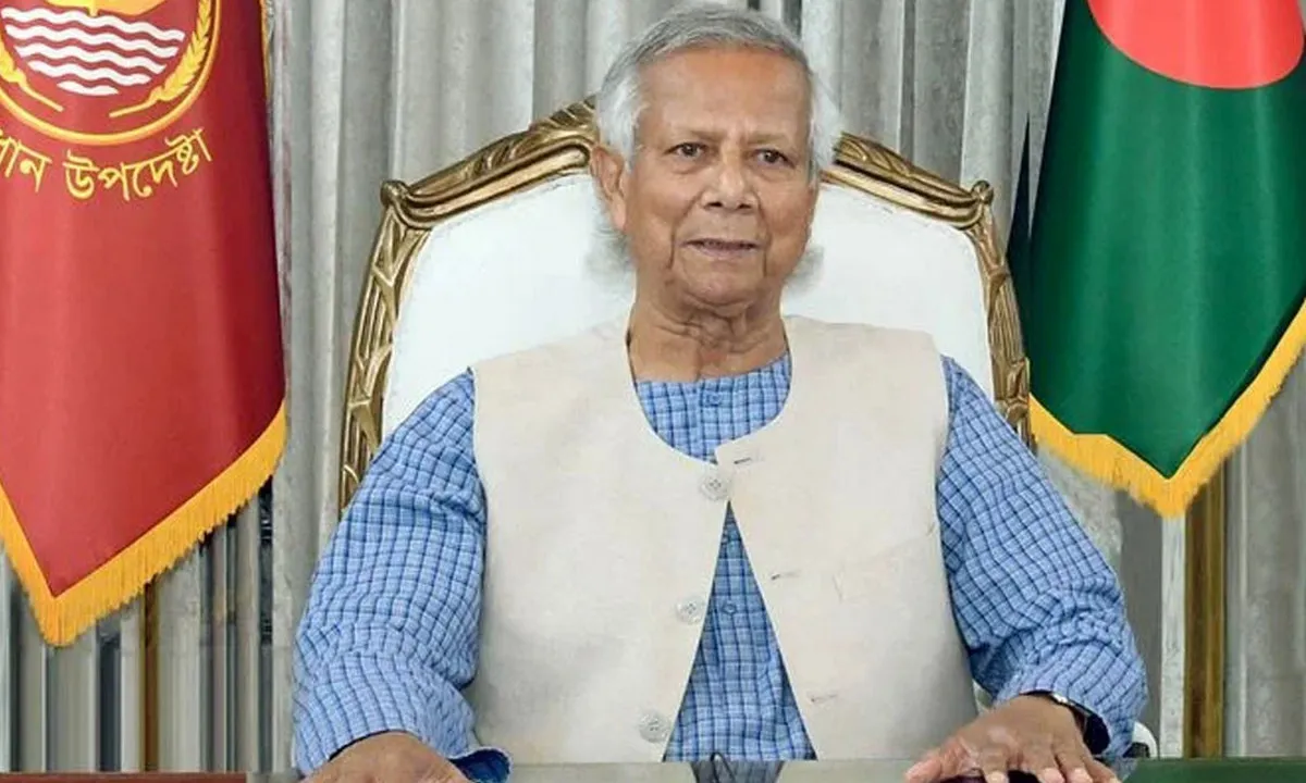 জাতির উদ্দেশে ভাষণ দিচ্ছেন প্রধান উপদেষ্টা মুহাম্মদ ইউনূস
