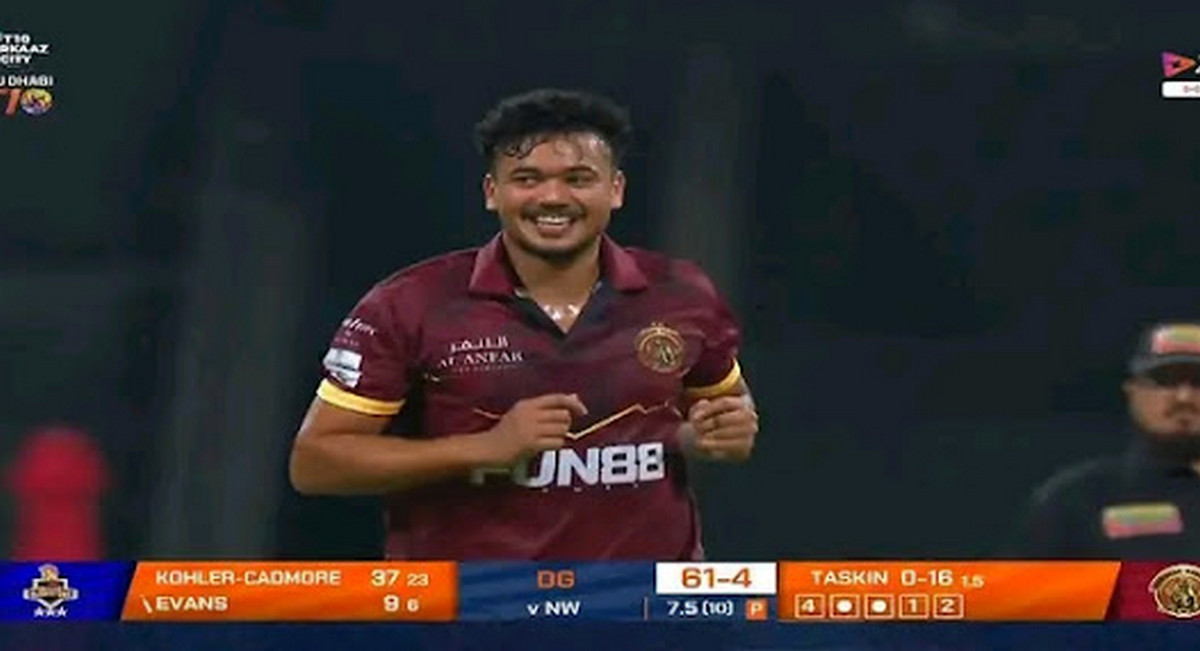 আবুধাবি টি-টেনে দুর্দান্ত তাসকিন