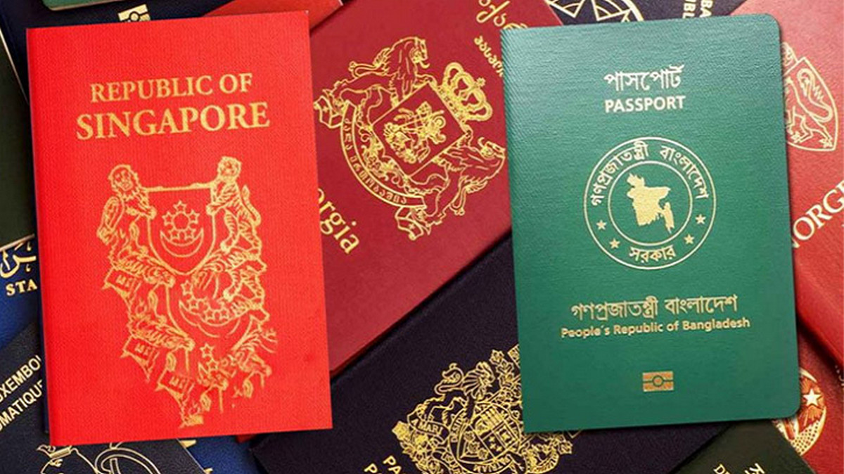 বিশ্বের সবচেয়ে শক্তিশালী পাসপোর্ট সিঙ্গাপুরের,জেনেনিন বাংলাদেশের অবস্থান
