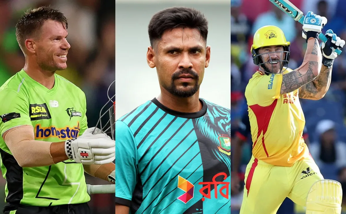 পিএসএলের নিলামে চমক দেখালো মুস্তাফিজ, আছেন ওয়ার্নার-ডু প্লেসিরাও