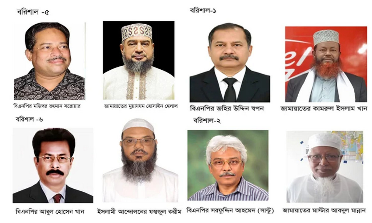 বরিশাল বিভাগের ২২টি আসনে বেসরকারি ফল: কে পেল জয়? এক নজরে পুরো তালিকা