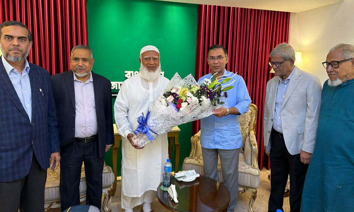 ডা. শফিকুর রহমানের বাসায় পৌঁছেছেন তারেক রহমান