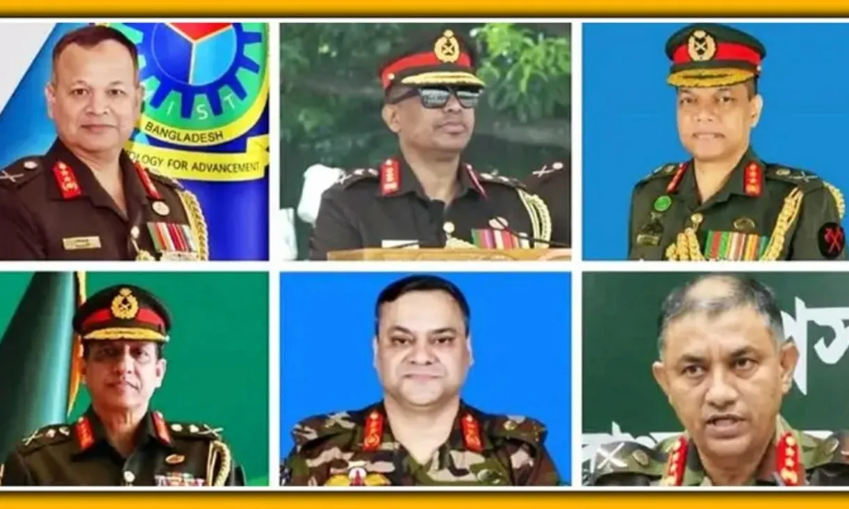 সেনাবাহিনীর আরো ৬ পদে রদবদল