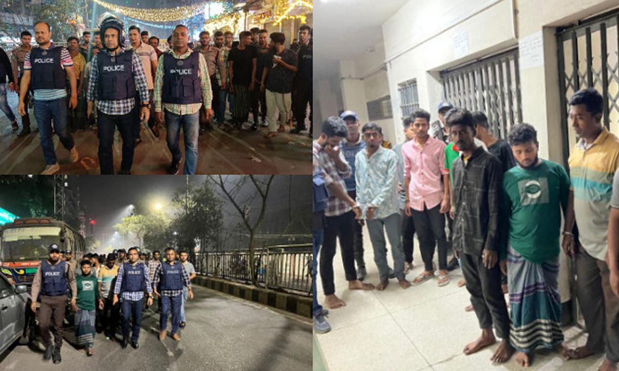 মধ্যরাতে বিশেষ অভিযান: দুটি থানায় পুলিশের ব্যাপক ধড়পাকড়