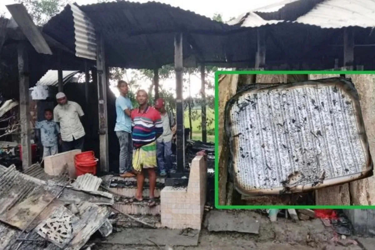 বুড়িচংয়ে ভয়াবহ আগুনে ছাই ঘরবাড়ি, অক্ষত রইল পবিত্র কোরআন শরীফ