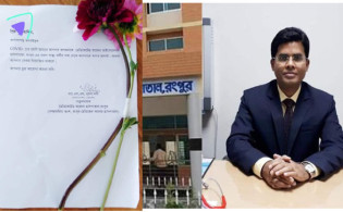 দেশের যে হাসপাতালে করোনা রোগীকে ফুল দিয়ে বরণ করে নিচ্ছেন চিকিৎসক