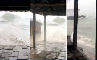 দেশে শুরু হয়েছে ঘূর্ণিঝড় আম্ফানের তান্ডব