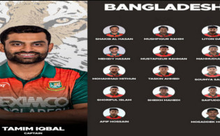 জিম্বাবুয়ে সফরের জন্য বাংলাদেশের ১৬ সদস্যের দল