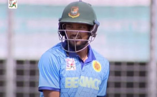 আজ ব্যাটিংয়ে নেমে নির্বাচকদের সিদ্ধান্তকে সঠিক প্রমাণ করলেন শান্ত