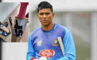সাইফউদ্দিনের ব্যাট ভাঙ্গার আসল কারন জানালো কুরিয়ার সার্ভিস