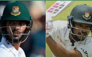 ডাবল হাফ সেঞ্চুরির পর স্বেচ্ছায় মাঠ ছাড়লেন সাইফ ও শান্ত