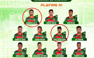 বিশ্ব রেকর্ড : প্রথম ম্যাচ ৭, ২য় ম্যাচে ৮, ৩য় ম্যাচে ৯ বাঁহাতি ব্যাটসম্যান