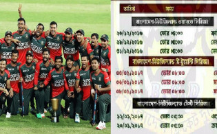 বাংলাদেশের পরবর্তী ৬ ম্যাচের সময় সূচি প্রকাশ