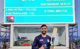 ওভারে ৬ ছক্কায় যুবরাজ-গিবসদের পাশে মালহোত্রা