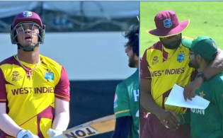 ভুলে আম্পায়ার আউট দিলেও হেটমায়ারকে নিয়ে যা করলেন বাবর
