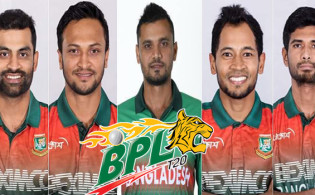 আকাশ ছোয়া মূল্যে : বিপিএলে একই দলে ৩ পাণ্ডব