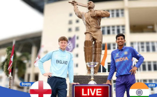 হাড্ডাহাড্ডি লড়াইয়ে শেষ হলো ভারত ও ইংল্যান্ডের বিশ্বকাপ ম্যাচ