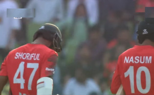 লিটনের ৬০ রানের পর শরিফুল ইসলামের ৪০০ স্ট্রাইকরেটে বিশাল রানের টার্গেট দিলো বাংলাদেশ