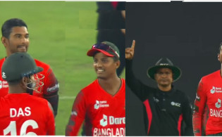 মাহমুদুল্লাহর বোলিং জাদুতে শেষ হলো বাংলাদেশ ও আফগানিস্থানের ম্যাচ