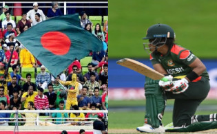 চার ছক্কার ব্যাটিং ঝড়ের পরও মাঝারী রানের টার্গেট দিলো বাংলাদেশ