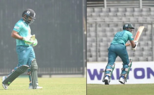 পাকিস্থানি ক্রিকেটার হাফিজের ব্যাটিং ঝড় দেখা গেলো ডিপিএলে