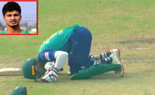 ব্যাাটিং ঝড়ে সেঞ্চুরি হাঁকিয়ে আল্লাহর নিকট সিজদাহ দিলেন সোহান